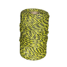Load image into Gallery viewer, Farmerry 656 Feet 200 Meter Yellow/Black Electric Fence Polywire, 6 Stainless Steel Conductors, Easy to Install Electric Fencing - 1 Roll
