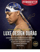 Load image into Gallery viewer, KISS RED Bow Wow Power Wave Luxe Design Durag HDUPPL01 (Black Gold)
