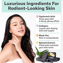 Load image into Gallery viewer, Face Masks Skin care - Charcoal Facial Mask with Collagen &amp; Hyaluronic Acid for Glowing Skin, Dermatologist Tested Charcoal Face Mask for Moisturizing &amp; Brightening (8 Sheet Masks)
