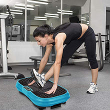 Load image into Gallery viewer, MUCHOO Vibration Plate Fitness Machine Whole Body Workout Platform Machine w/Loop Bands Body Slimmer Weight Loss and Home Training &amp; Exercise Blue
