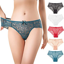 Load image into Gallery viewer, Lace Womens Underwear Seamless Panties for Women Sexy Bikini for Ladies 5 Pack
