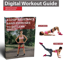 Load image into Gallery viewer, Insonder Resistance Bands Set - Latex Exercise Loop Bands for Workout and Stretching for Legs Butt Glutes Yoga Crossfit Fitness Physical Therapy Mini Home Equipment Training for Women Men
