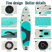 Load image into Gallery viewer, Kicode Inflatable Paddle Board for Adults (6 Inches Thick) Premium Stand Up SUP Accessories &amp; Carry Bag, Waterproof Bag, Non-Slip Deck, Leash, Pump, Waterproof Phone Pouch, Green &amp; Gray
