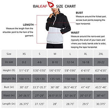 Load image into Gallery viewer, BALEAF Women&#39;s Half Zip Running Cycling Jacket Water-Resistant Lightweight Windbreaker Track Hoodie Drawstring Pockets White Zip L

