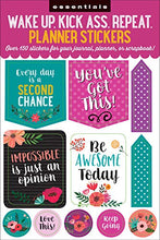 Load image into Gallery viewer, Essentials Planner Stickers -- Wake Up Kick Ass Repeat (Set of 150 Stickers)
