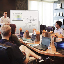 Load image into Gallery viewer, Large Mobile Rolling White Board/Whiteboard 45 X 34 Inch, Double Sided Dry Erase Board,Aluminium Frame with Quick Flip Over Reversible Feature
