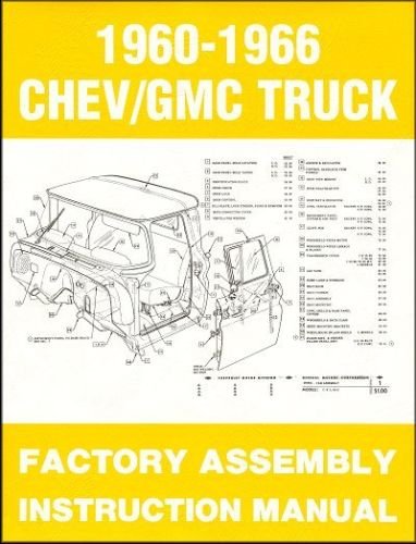 1960 1961 1962 1963 GMC PICKUP TRUCK Assembly Manual