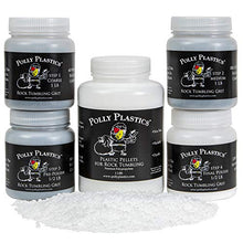 Load image into Gallery viewer, Polly Plastics Rock Tumbler Tumbling Media Grit Kit &amp; Plastic Filler Pellets
