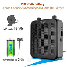 Load image into Gallery viewer, Giecy Voice Amplifier Portable Bluetooth 30W 2800mAh Rechargeable PA System Speaker for Multiple Locations Such as Classroom, Meetings and Outdoors
