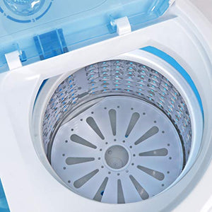 ZenStyle Portable Washer Compact Twin Tub 9.9 LB Mini Top Load Washing Machine Washer/Spinner w/ 6.57 FT Inlet Hose