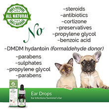 Load image into Gallery viewer, NaturPet Ear Drops for Dogs &amp; Cats | Use for Cleaning, Prior to Swimming, Stinky, Smelly Ears, Itchy Ears | All Natural Herbal Drops 10mL
