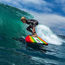 Load image into Gallery viewer, Wavestorm 8ft Classic Longboard Surfboard (Tri-Color Pinline)
