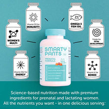 Load image into Gallery viewer, SmartyPants Prenatal Formula Daily Gummy Multivitamin: Vitamin C, D3, &amp; Zinc for Immunity, Gluten Free, Folate, Omega 3 Fish Oil (DHA/EPA), 120 Count (30 Day Supply)
