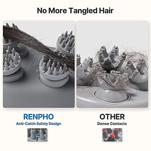 Renpho Foot Massager Machine with Full Covered Heat and Remote & Electric Scalp Massager