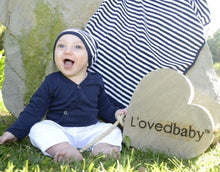 Load image into Gallery viewer, L'ovedbaby Unisex-Baby Newborn Organic Kimono Bodysuit Navy
