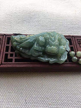 Load image into Gallery viewer, Natural Hand Carving Emerald handmade Men Women Green jade Pendant Necklace jade gift Jadite

