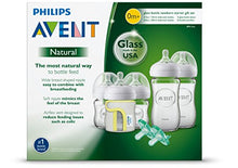 Load image into Gallery viewer, Philips Avent Natural Glass Bottle Baby Gift Set, SCD201/01
