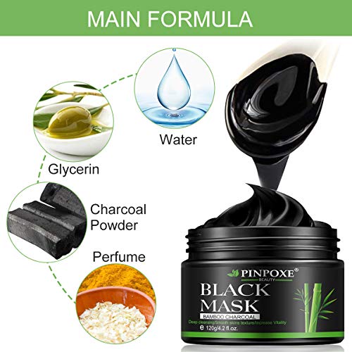 Load image into Gallery viewer, Blackhead Mask, Charcoal Face Mask, Peel off Mask, Black Mask, Blackhead Removal Mask, Charcoal Face Mask, Deep Cleaning Face Nose Activated Exfoliator Mask