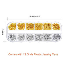 Load image into Gallery viewer, Paxcoo 1200Pcs Open Jump Rings and Lobster Clasps Jewelry Findings Kit with Pliers for Jewelry Making (Silver and Gold)
