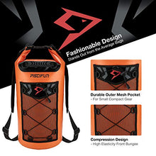 Load image into Gallery viewer, Piscifun Waterproof Dry Bag Backpack 20L Floating Dry Backpack with Waterproof Phone Case for Water Sports - Fishing Boating Kayaking Surfing Rafting Camping Gifts for Men and Women Orange
