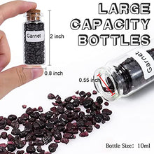 Load image into Gallery viewer, Consine A Set of 49 Different Crystal Gemstones in Glass Bottles, Chip Crystal Natural Reiki Healing Tumbled Stones Random Stuff Witchcraft Crystals for Meditation Therapy
