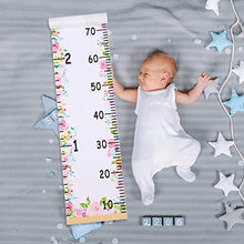 Load image into Gallery viewer, QtGirl Kids Growth Chart, Height Chart for Child Height Measurement Wall Hanging Rulers Room Decoration for Girls, Boys, Toddlers(Flower)
