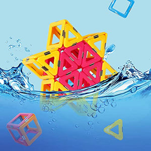 KIDCHEER Magnetic Tiles 72PCS STEM Toddler Toys for 3+ Year Old Boys and Girls Kids Castle Magnet Building Blocks Game Educational Stacking Gift for Boys & Girls - Compatible with Major Brands Blocks