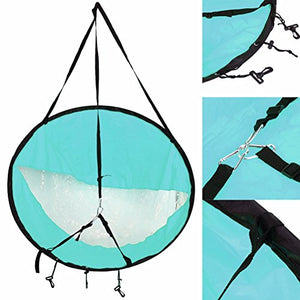Wingbind Downwind Wind Sail Paddle Board for Kayak Boat Sailboat Canoe Foldable Inflatables Boats Durable UV Protection-Blue