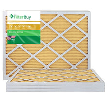 Load image into Gallery viewer, FilterBuy 18x24x1 MERV 11 Pleated AC Furnace Air Filter, (Pack of 4 Filters), 18x24x1 – Gold
