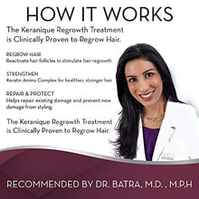 Load image into Gallery viewer, Keranique Hair Regrowth System – 30 Days - Keratin Amino Complex - Free of Sulfates, Dyes and Parabens, Includes Shampoo and Conditioner, Minoxidil and Lift and Repair Spray for Fine Thinning Hair
