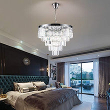 Load image into Gallery viewer, Luxury Modern Crystal Chandeliers Lighting Ceiling Lamp Lights Fixture With 5 Tiers for Dining Room, Living Room(12 Lights Chrome)
