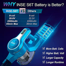 Load image into Gallery viewer, INSE Vacuum Cleaner S6T Blue and Long Runtime Battery
