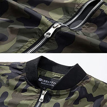 Load image into Gallery viewer, URBANFIND Men's Slim Fit Lightweight Sportswear Jacket Casual Bomber Jacket US XL Camo Green
