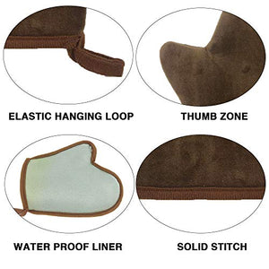 4 Pack Self Tanning Mitt Applicator Kit, with Self Tanning Glove, Self Tan Back Applicator, Exfoliating Glove, Flat Top Self Face Tanner Brush, for Self Sunless Tan Fake Bake Tan (brown)