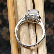 Load image into Gallery viewer, Natural Rainbow Moonstone 925 Solid Sterling Silver Engagement Ring Size 4.75, 5, 5.75, 6, 6.75, 8, 8.75, 9
