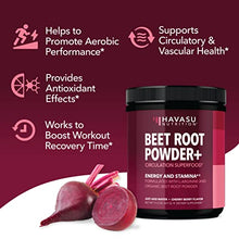 Load image into Gallery viewer, Organic Beet Root Powder for Workout Recovery &amp; Athletic Endurance | with L-Arginine for Nitric Oxide Boost
