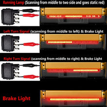 Load image into Gallery viewer, UWDESY 48in 5 Row Red LED Scanning Tailgate Light Bar Running Brake ,Hazard,Turn Signal Functions Waterproof DC 12V Tail Light Strip for Pickup Trucks Trailers Cars SUV RV Van Golf Cart
