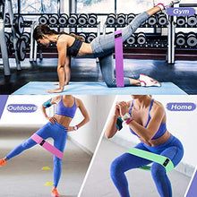 Load image into Gallery viewer, Exercise Resistance Bands for Legs and Butt, Anti-Slip &amp; Roll Workout Booty Bands for Women Squat Glute Hip Training, 3 Levels Sports Fitness Band -JUEYINGBAILI
