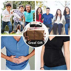 4 Pieces No Buckle Stretch Women Belt for Jeans Pants, WHIPPY Buckle Free Comfortable Invisible Elastic Belts (Black Khaki Blue Brown, Fit Pants Size 22-36 Inches)