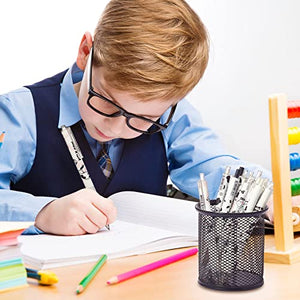 12 Pcs Cute Cow Pen Cartoon Gel Ink Pens with Grip 0.5 mm Black Cow Print Pens Retractable Kawaii Ballpoint Pen for Home Travel Office School Supplies Friends Teachers Students Study Accessories