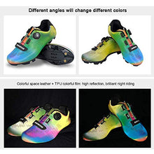 Load image into Gallery viewer, Asdf MTB Road Self-Locking Cycling Shoes Men Women, Reflective Mountain Compatible Professional SPD Cleat Bicycle Shoes,40
