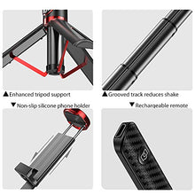 Load image into Gallery viewer, Wireless Remote Selfie Stick Cell Phone Tripod Stand Holder for Selfie, Live Broadcast, YouTube Video, Photography, TIK Tok, Vlogging Compatible with iPhone and Android Phone, Lightweight Aluminum
