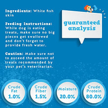 Load image into Gallery viewer, Jack&amp;Pup Fish Skins for Dogs Healthy Dog Treats Small Dogs, Premium Fish Skin Dehydrated Dog Treats for Large Dogs, All Natural Dog Treats for Medium Dogs, Omega 3 Fish Treats for Dogs (18 Pack)
