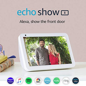 Echo Show 8 -- HD smart display with Alexa – stay connected with video calling  - Sandstone