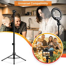 Load image into Gallery viewer, Tripod Stand for iPad, MECO Tablet Tripod Stand Height Adjustable 360 Rotating Tablet Stand Foldable Phone Tripod Stand for All 4.7"-12.9" Phone or Tablet, Camera and Ring Light, Carrying Bag as Gifts
