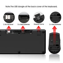 Load image into Gallery viewer, Rii RKM709 2.4 Gigahertz Ultra-Slim Wireless Keyboard and Mouse Combo, Multimedia Office Keyboard for PC, Laptop and Desktop,Business Office
