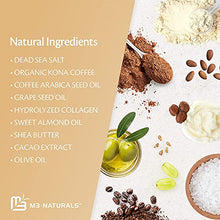 Load image into Gallery viewer, M3 Naturals Arabica Coffee Body Scrub with Collagen &amp; Stem Cell - Exfoliating Body Scrubber &amp; Face Cleanser - Fight Skin Care Appearance - Cellulite, Fine Line, Stretch Mark &amp; Spider Veins 12 oz
