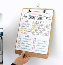 Load image into Gallery viewer, Office Solutions Direct Clipboards with Low Profile Clip (Set of 30) - Wood Clipboards Bulk 30 Pack, Heavy Duty Clipboard, Bulk Classic Clipboards for Classroom, Calendar Office Clipboard Stand up

