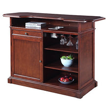 Load image into Gallery viewer, Hathaway Ridgeline 5' Home bar Set with Storage Mahogany
