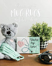Load image into Gallery viewer, Kimberbell Mug Rugs Volume 4 Machine Embroidery CD - KD599: Easy Step-By-Step Instructions, 10 Designs, All Designs Made Entirely In 5"x7” Hoop, Bonus - 2 Designs Available In 8”x12” Hoop, Made in USA
